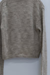 SWAYING 24 Autumn and Winter Thick Lapel Cardigan SW-SW24AW1T70-MH Beige Gray